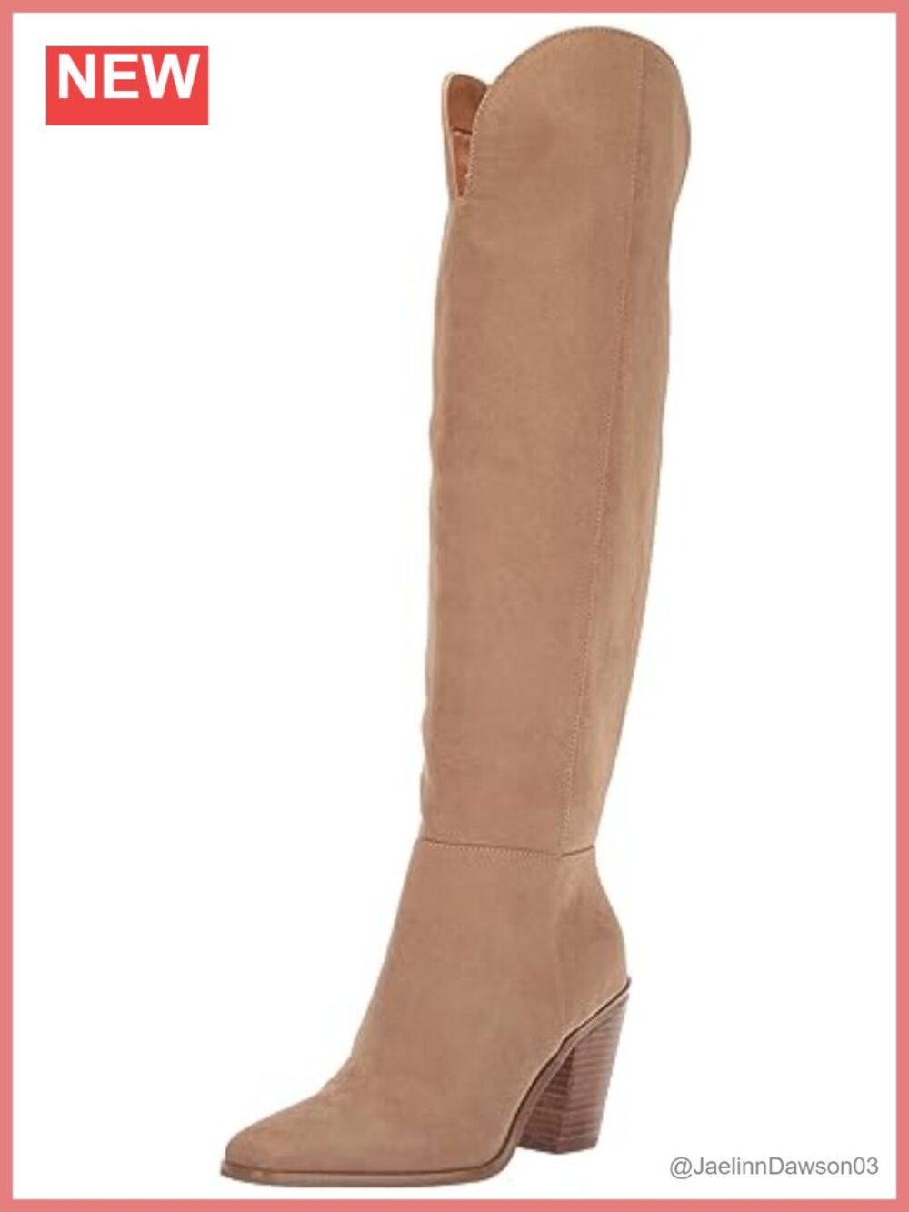 Faux Suede Over-the-Knee Zipper Boot Block Heel
